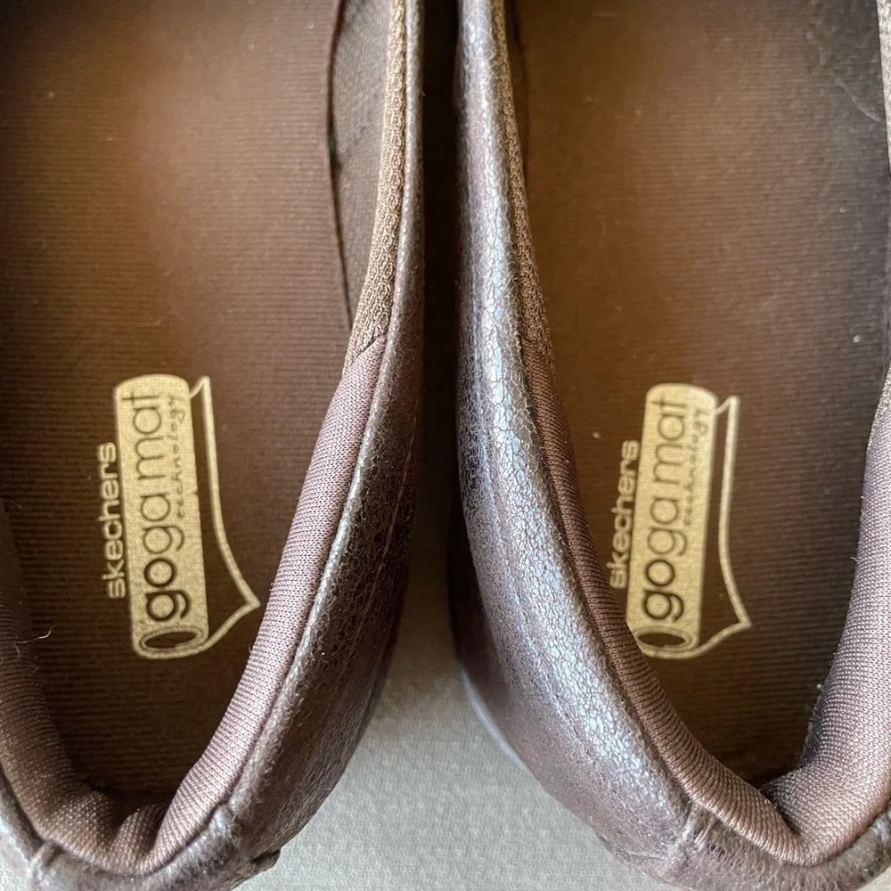 Skechers GO Step - Dainty Women's Summer Shoes Slip On Choc Ballet Flats